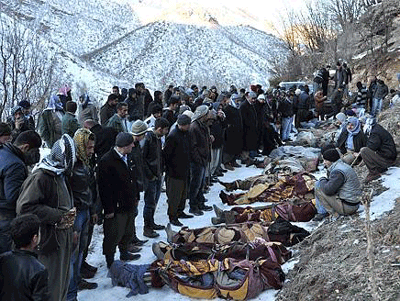 Жертвы турецкого авианалета в Ираке قتلى الغارة التركية في العراق